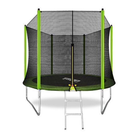 ARLAND Батут 10FT с внешней страховочной сеткой и лестницей (Light green)