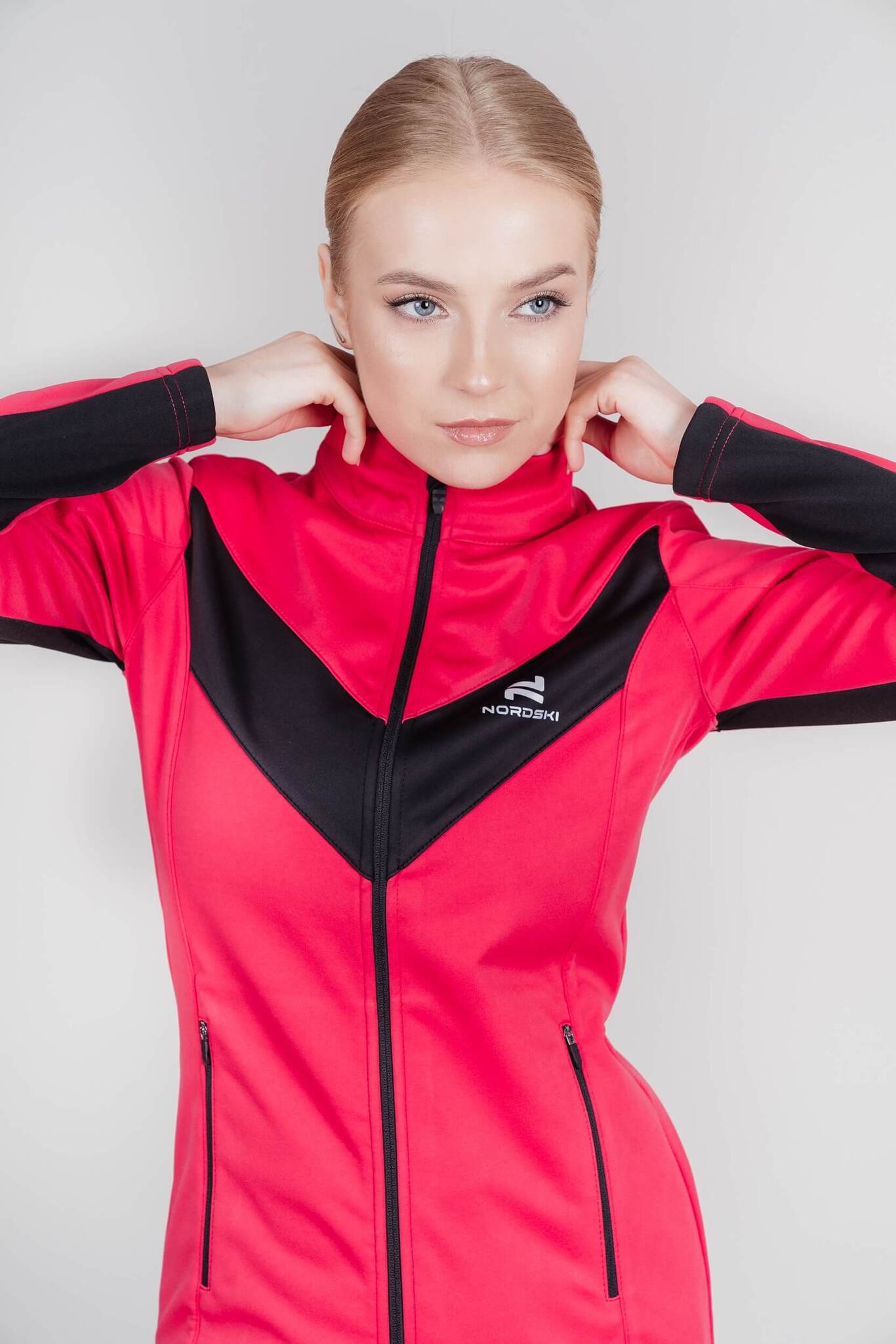 Женская утепленная разминочная куртка Nordski Base pink - 5