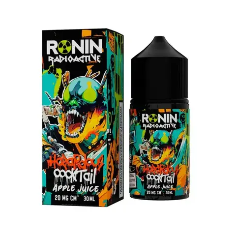 Жидкость RONIN Radioactive 2% Salt 30 ml - Hazardous Cocktail (Кислый яблочный сок/Apple Juice)