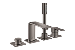 GROHE Allure 19316A01 Смеситель для ванны на 4 отверстия, на край ванны, темный графит глянец фото