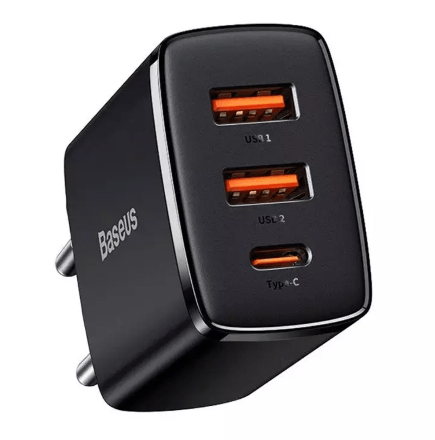 Блок питания Baseus Compact Fast Charger USB/USB-C 30W (Black)