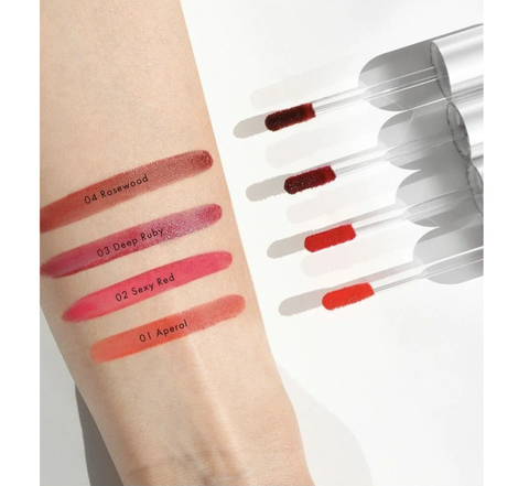 Lip Tint Aqua Gel Тинт для губ с гиалуроновым комплексом тон 04 Rosewood 3.4г Lux Visage — фото 6