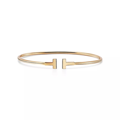 Браслет из жёлтого золота 18k 💙Tiffany, T narrow wire bracelete✨Exclusive✨Единственный в наличии