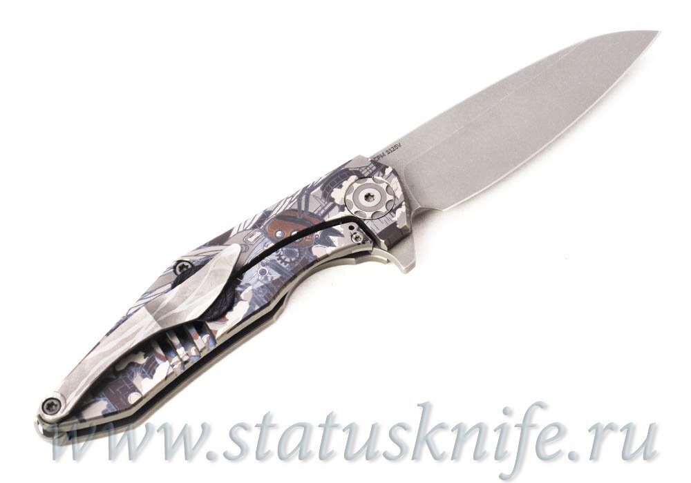 Нож TFK LEM Techno Hornet Project S125V Titanium engraved