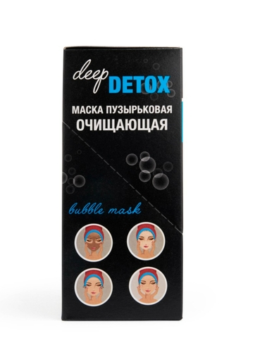 DEEP DETOX Маска пузырьковая Очищающая Bubble mask с маирующим эффектом 10шт по 15мл (Ф-23) Флоресан — фото 3