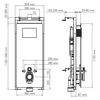 WasserKRAFT Salm 27TLT.010.ME.WH.RG04 Инсталляция для унитаза с клавишей
