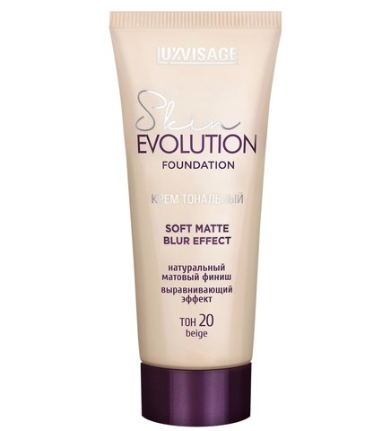 Skin Evolution soft matte blur effect тон 20 Beige 35мл Lux Visage — фото 4
