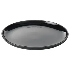 Тарелка IKEA GLADELIG (ГЛАДЕЛИГ), Темно-серый, 25 см