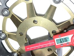 Диск тормозной передний лепестковый на Suzuki GSX R 750 1989-1995 / GSX R 1100 1989-2000
