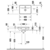 Duravit D-Neo 738450041 Раковина 450х335 мм, без перелива, с 1 отв. под смеситель, цвет: белый