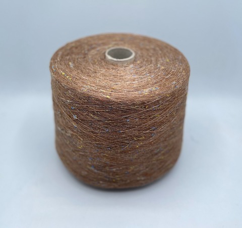 Fil-3 (пр.Италия),art-Emerald 2000м/100гр, 50% Вискоза 16% Лен 30% Полиакрил 4% Шелк , цвет- Темный песок,твид , арт.27839