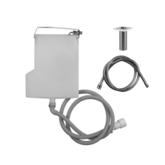 Gessi Rettangolo 01767#031 Система сбора воды для ручного душа с убирающимся шлангом при монтаже на борт ванны, цвет: хром фото