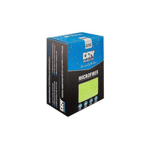 Dry Monster Микрофибры универсальные Terry King (6шт) 35х35см