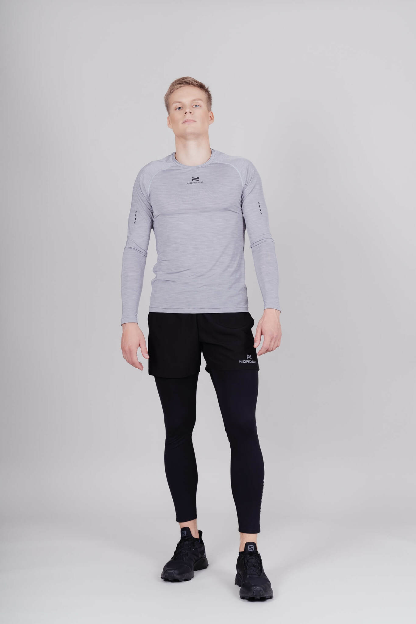 Nordski Pro футболка тренировочная мужская с длинным рукавом grey - 6