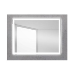 BelBagno SPC-GRT-600-800-LED-BTN Зеркало с встроенным светильником и кнопочным выключателем, цвет: белый фото