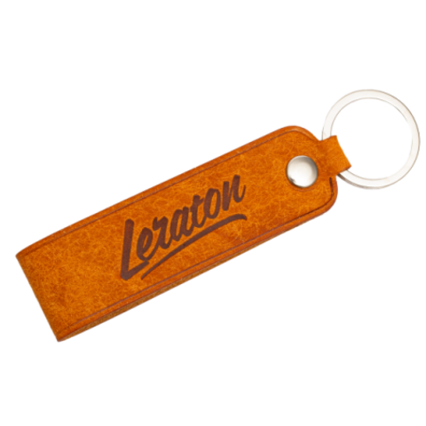 Leraton Брелок из натуральной кожи OLMO (оранжевый)