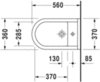 Duravit Starck 3 2230100000 Биде напольное