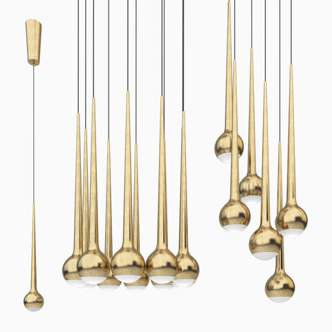 Люстра Tobias Grau Falling Waters ( 1 bulbs + gold )
