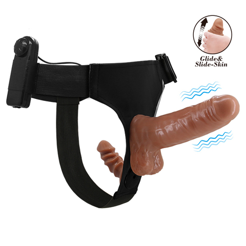 Страпон на трусиках с вагинальной пробкой с вибрацией Ultra Passionate Harness