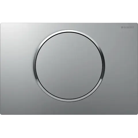 Geberit Sigma 115.758.JQ.5 Смывная клавиша, смыв/стоп: матовый хром лакированный, с легкоочищаемой поверхностью, глянцевый хром