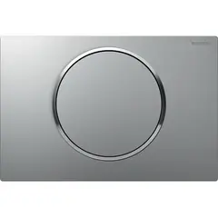 Geberit Sigma 115.758.JQ.5 Смывная клавиша, смыв/стоп: матовый хром лакированный, с легкоочищаемой поверхностью, глянцевый хром фото
