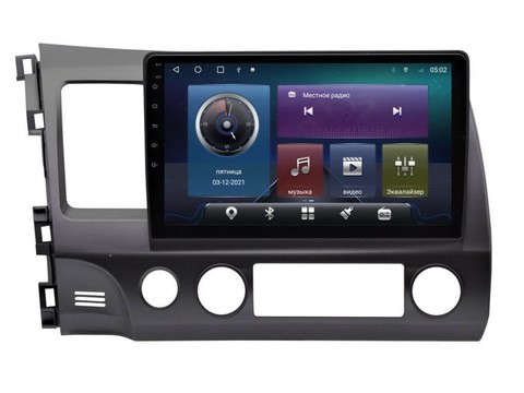 Магнитола Honda Civic 4D (2006-2011) Android 11 4/64GB QLED DSP 4G модель CB-2045TS18