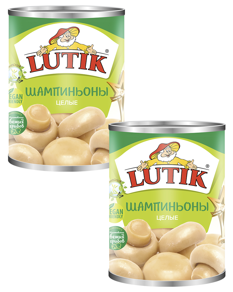 Шампиньоны целые Lutik, 3000 мл. - 2 шт