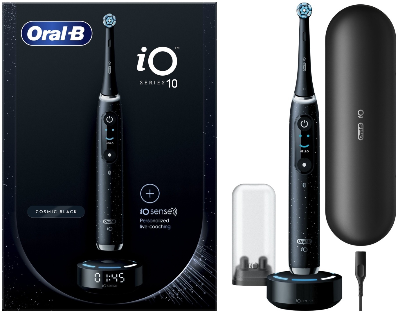Электрическая зубная щетка Oral-B iO Series 10 iOM10.1B4.2AD щетина средняя