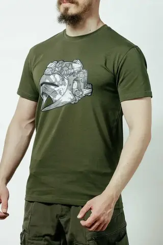 Футболка мужская Milgear, Урук-хай, олива