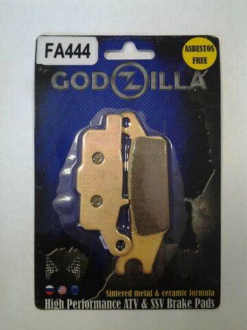 Godzilla Moto FA444 LL Колодки тормозные Godzilla Long Life для Yamaha Grizzly. Передние правые + за