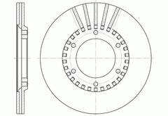 Диск тормозной вентилируемый G-brake  GR-02353