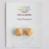 Заглушки для спиц Lotus Yarns Шестигранник бежевый, 1 пара