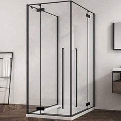 Abber Eins AG06099B Душевой уголок, 90x90x195, цвет: чёрный фото