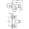 VitrA Dynamic S A40954EXP Смеситель для душа