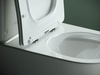 Ceramica Nova Star CN1904 Напольный пристенный унитаз с бачком с ультра тонким сидением с функцией плавного закрытия, цвет: белый