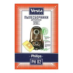 Мешок для пылесоса Vesta filter, PH 02, бумажный, 5 шт, + 1 фильтр