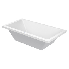 Duravit Starck 700052000000000 Ванна акрил прямоугольная 1800x900 мм , встраиваемая или с панелями ,с 2 наклонами для спины, с переливом цвет: белый фото