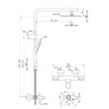 Ideal Standard Ceratherm C100 A7591AA Душевая система с термостатическим смесителем