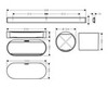 Hansgrohe WallStoris 27968670 Набор аксессуаров (чёрный матовый)