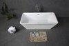 BelBagno BB60-1500-750 Отдельностоящая акриловая ванна в комплекте со сливом-переливом, цвет: белый