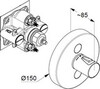 Kludi Push 389120538 Смеситель для душа встраиваемый, цвет: хром