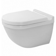 Duravit Starck 3 42250900A1 Унитаз подвесной с сиденьем микролифт фото