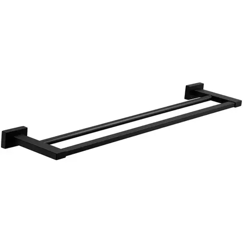 Держатель для полотенец двойной BELZ B90309, черный
