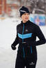 Мужская утепленная разминочная куртка Nordski Base black-blue - 3