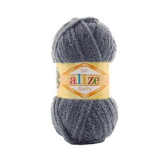 ALIZE "SOFTY" 100% Микрополиэстер, 50 гр., 115 м, Серый