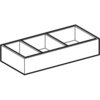 Geberit Xeno2 500.526.00.1 Вставка для выдвижного ящика Н-образная, 32.3x6.2x15см, Серый / Меламин, древесная структура