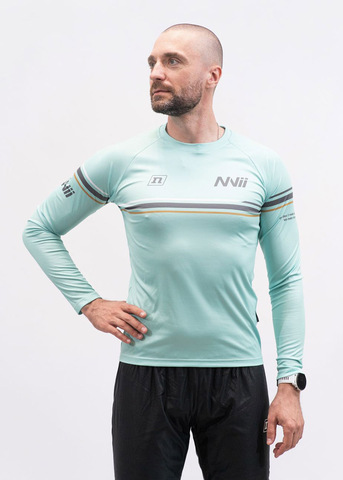 Рубашка беговая Noname Running LS Shirt Nvii Teal мужская