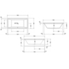Duravit Starck 700052000000000 Ванна акрил прямоугольная 1800x900 мм , встраиваемая или с панелями ,с 2 наклонами для спины, с переливом цвет: белый