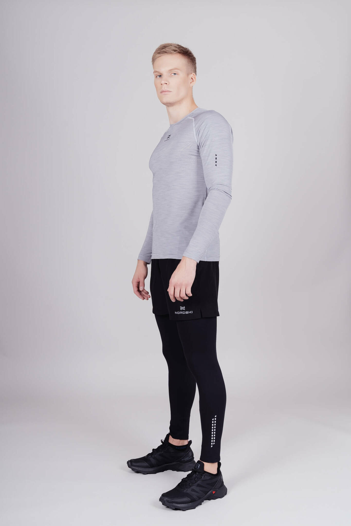 Nordski Pro футболка тренировочная мужская с длинным рукавом grey - 7