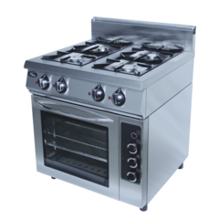 Плита газовая Grill Master Ф4ПДГ/800  (с духовкой - газ)  800х800х1050, 4 гор.